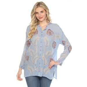Johnny Was Martina Slim Audrey Tunic Top S